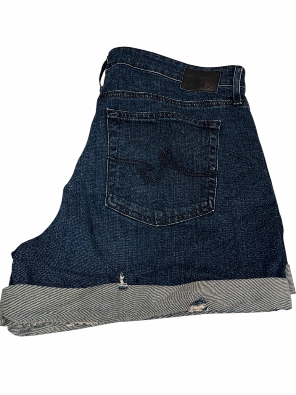 AG Adriano Goldschmied Hailey Ex-Boyfriend Roll Up Shorts Size Approx 31 - Picture 7 of 12